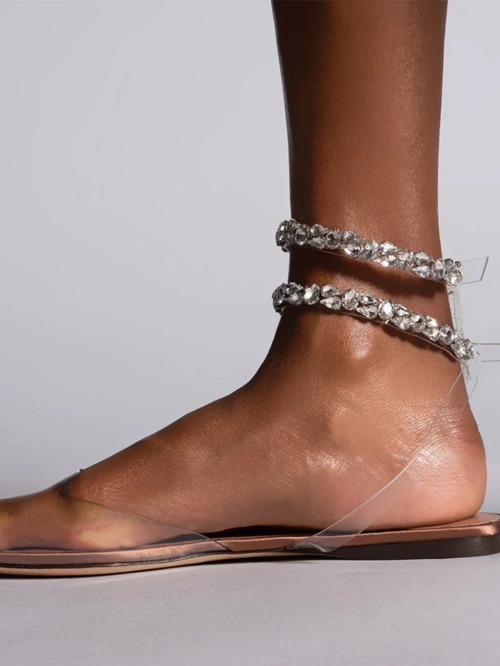 Aminah Abdul Jillil Soleil Ballet Flats Clear - Picture 2 of 7